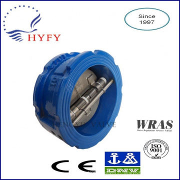 Zero pollution and lower cost double swing check valve